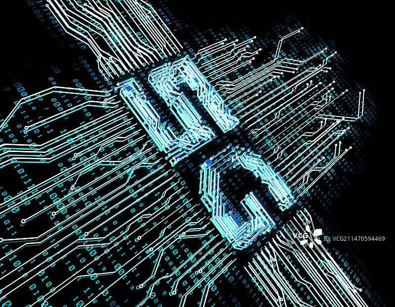 网络科技电路板数据传输与5G科技图片素材