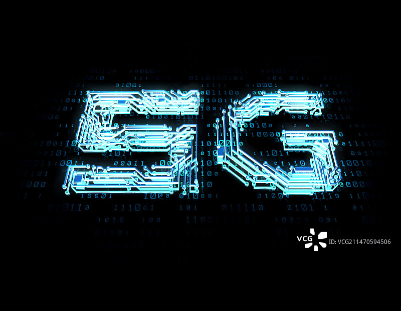 网络科技电路板数据传输与5G科技图片素材