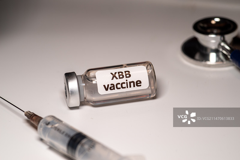 XBB变异株新冠疫苗接种概念主题图片素材