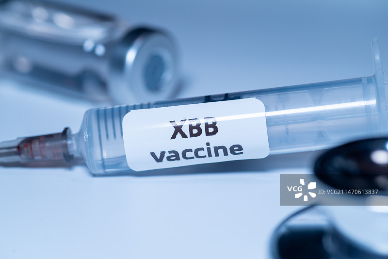 XBB变异株新冠疫苗接种概念主题图片素材