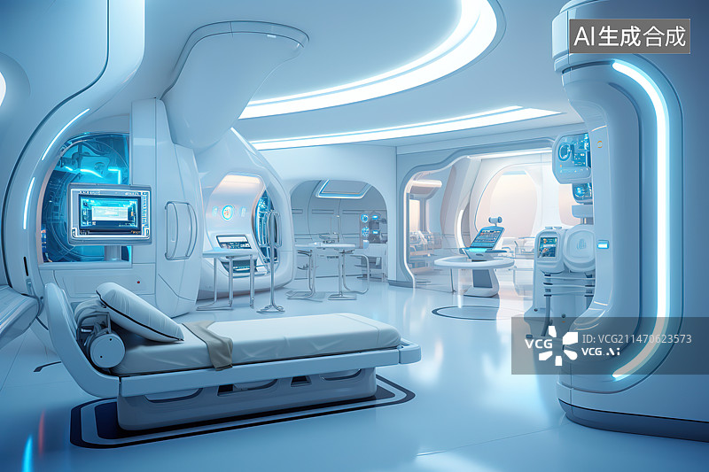 【AI数字艺术】明亮的医院手术室图片素材