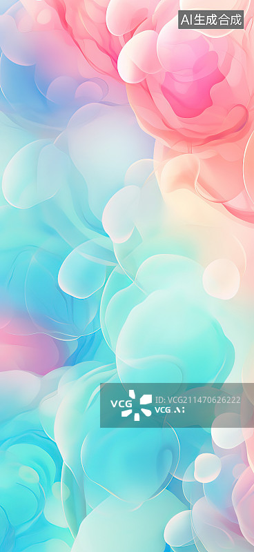 【AI数字艺术】彩色抽象背景的全帧拍摄图片素材