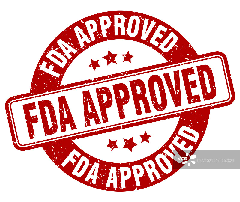 FDA认证印章圆形标签图片素材