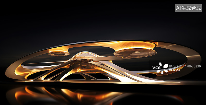 【AI数字艺术】黑色背景下的眼镜特写镜头图片素材