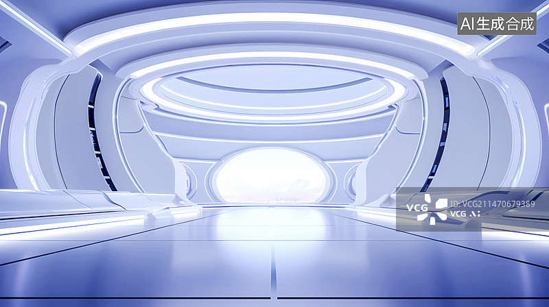 【AI数字艺术】汽车背景高档展厅展示空间设计图片素材