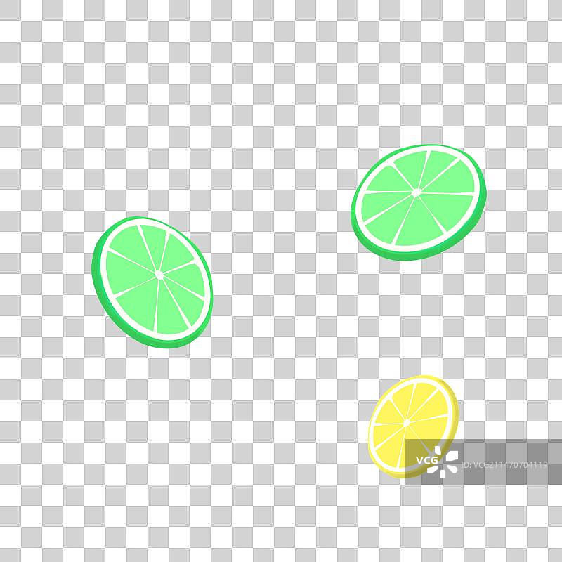 绿色黄色柠檬免抠元素图片素材