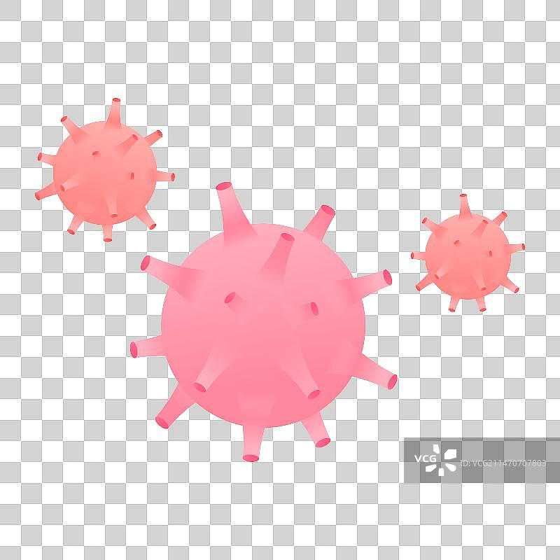 病毒插画元素图片素材