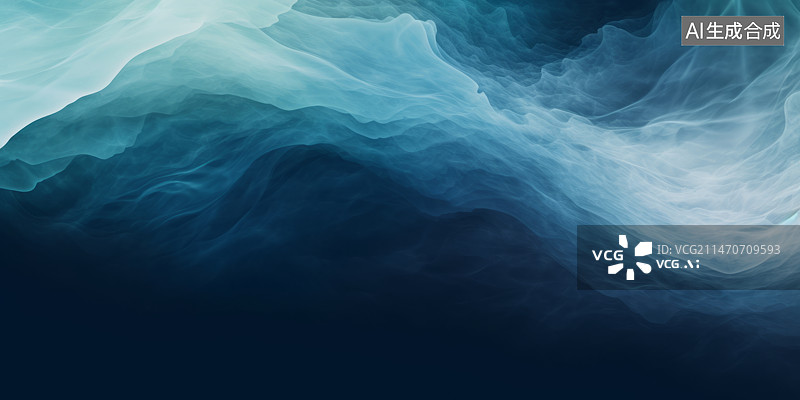 【AI数字艺术】蓝色海水纹理抽象背景图片素材