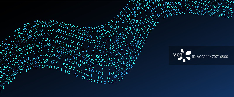 二进制代码组成的数据流科技背景图片素材
