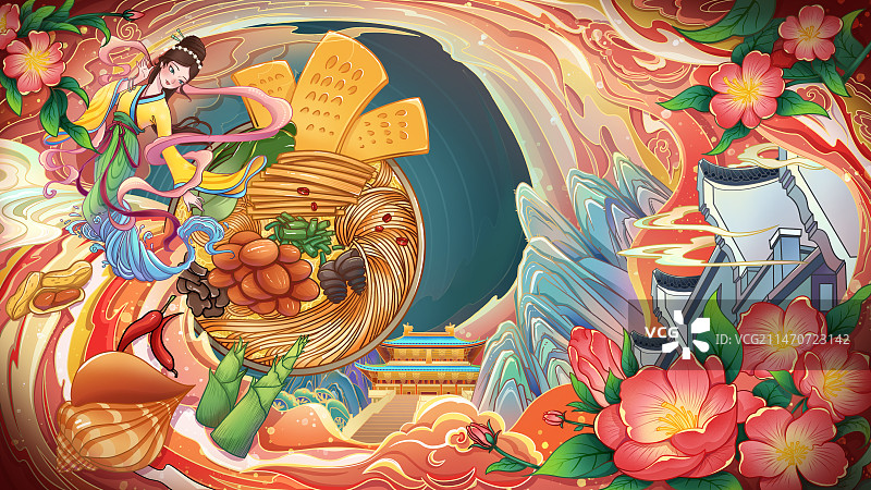 螺狮粉图片素材