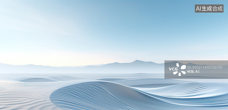 【AI数字艺术】沙漠里的自然风光图片素材