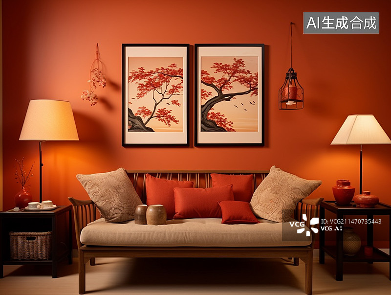 【AI数字艺术】客厅图片素材