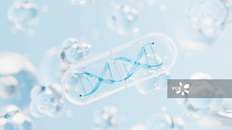 医药胶囊生物制药概念3D渲染图片素材