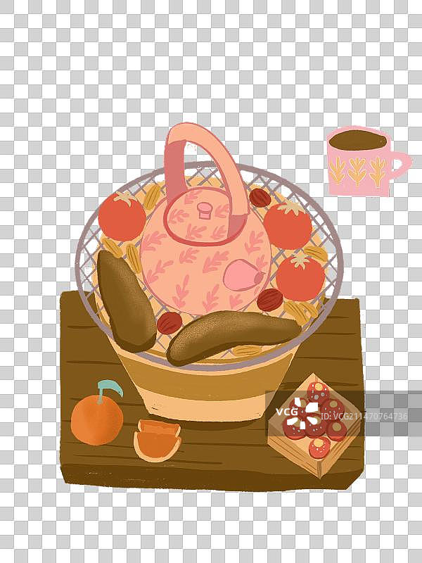 围炉煮茶图片素材