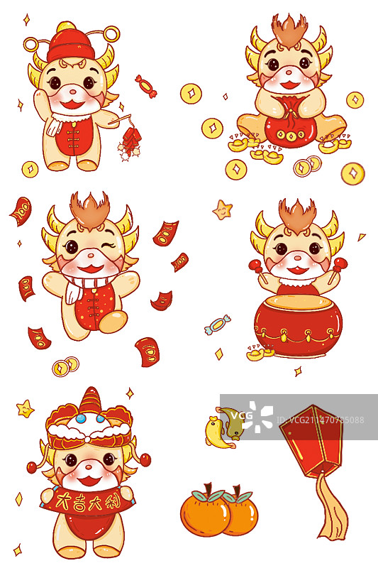 龙年卡通ip图片素材