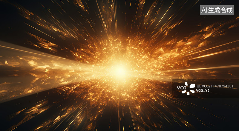 【AI数字艺术】夜空中照亮的火花的低角度视图图片素材