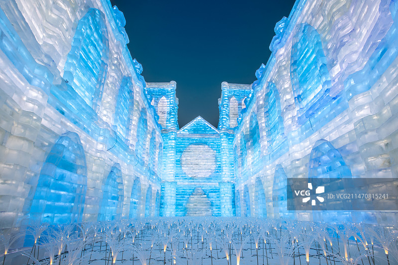 冰雪大世界~冰建筑图片素材