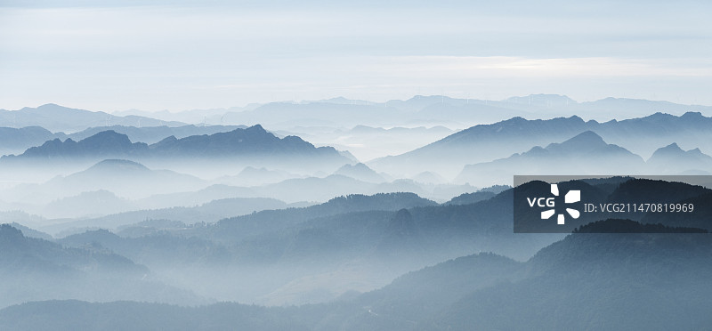 山峦叠嶂图片素材