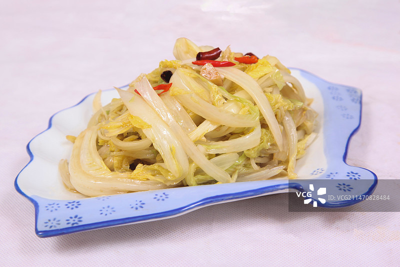 中餐美食-生炒娃娃菜图片素材