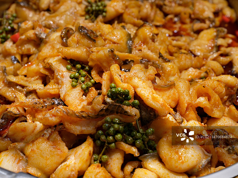 麻辣鱼片图片素材