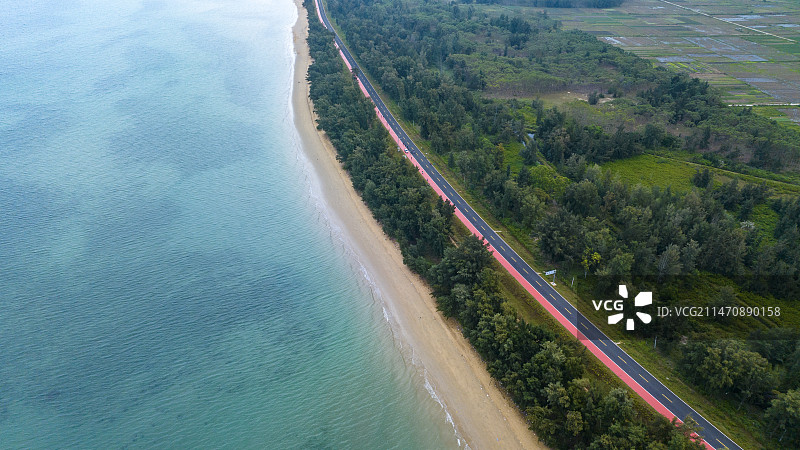 海南环岛旅游公路图片素材