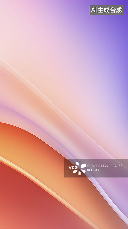 【AI数字艺术】柔和桃色抽象手机壁纸图片素材