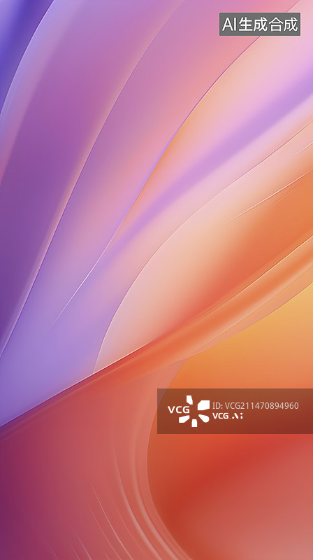 【AI数字艺术】柔和桃色抽象手机壁纸图片素材