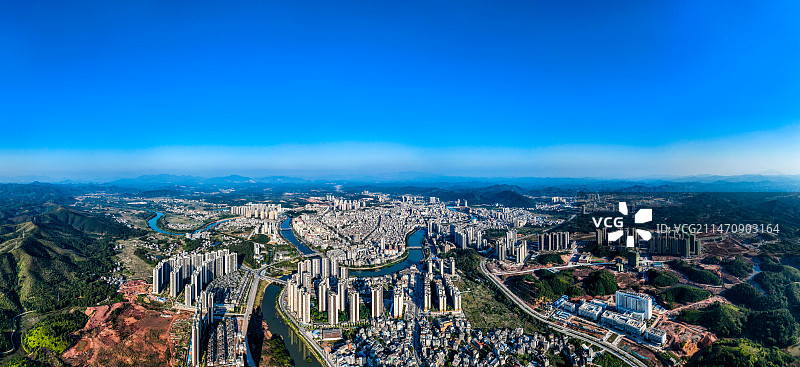 大美怀集全景图图片素材