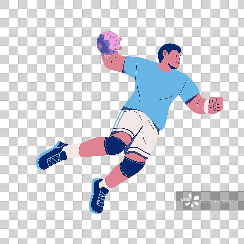 奥运会手球免抠图人像图片素材