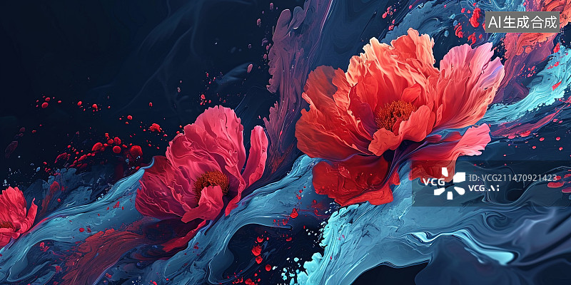【AI数字艺术】抽象背景图片素材