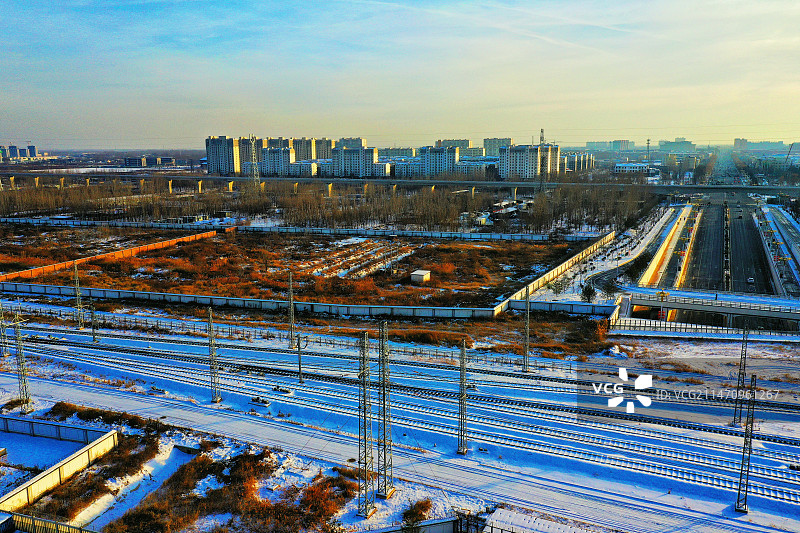 雄安新区雄县雄州路大牌楼 （雄县风光）图片素材