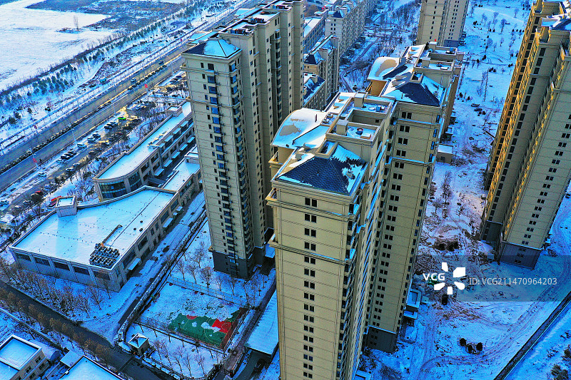 雄安新区雄县大雪后的风光美 （雄县风光）图片素材