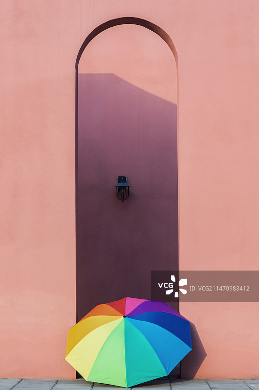 彩色雨伞特写图片素材