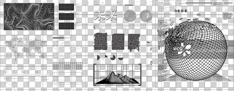 未来的形状元素hud GUI科学图片素材