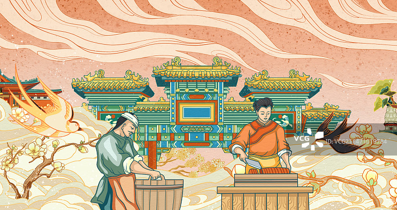 中国传统美食厨师图片素材