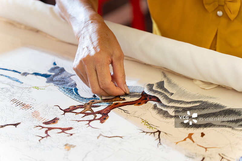 广绣技艺图片素材