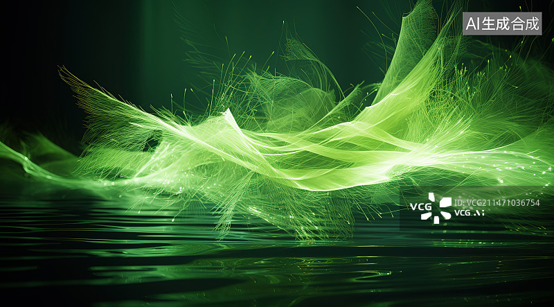 【AI数字艺术】黑色背景下抽象图案的特写镜头图片素材