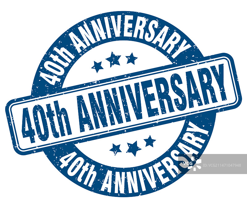 40周年纪念标签印章图片素材