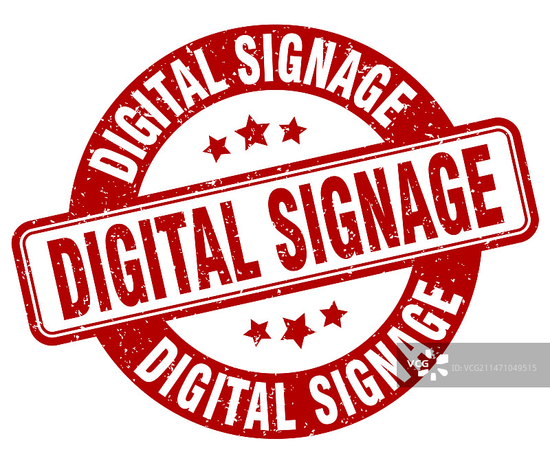 数字标牌圆形标签印章图片素材