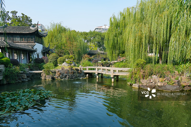 无锡市薛福成故居花园  江南园林   薛家花园  钦使第  江南豪宅图片素材