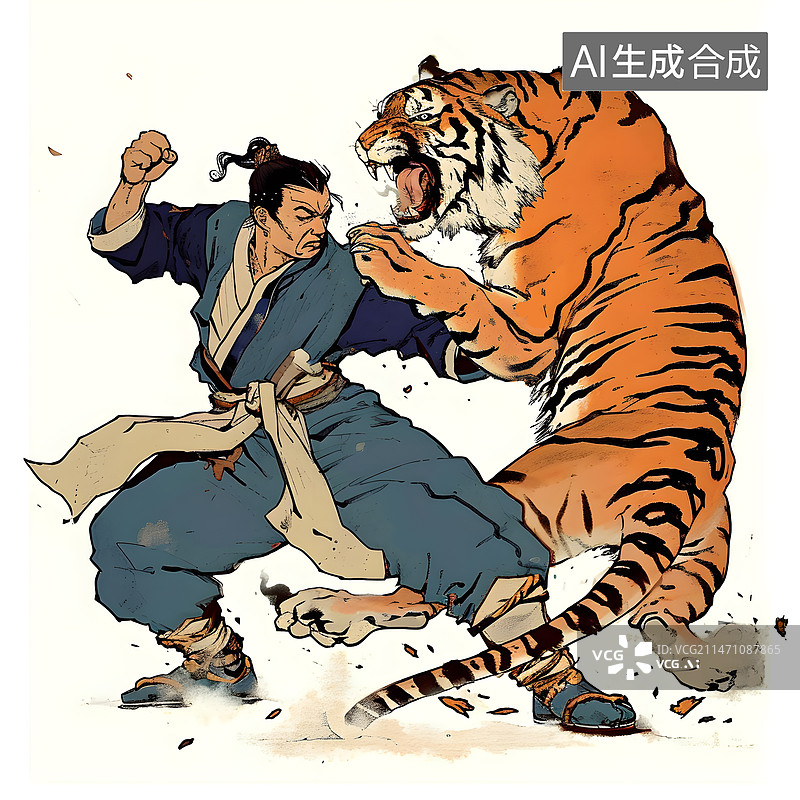 【AI数字艺术】四大名著水浒图片素材
