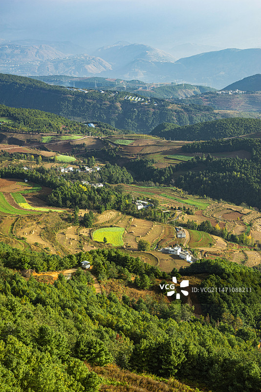 中国云南昆明东川红土地打马坎图片素材