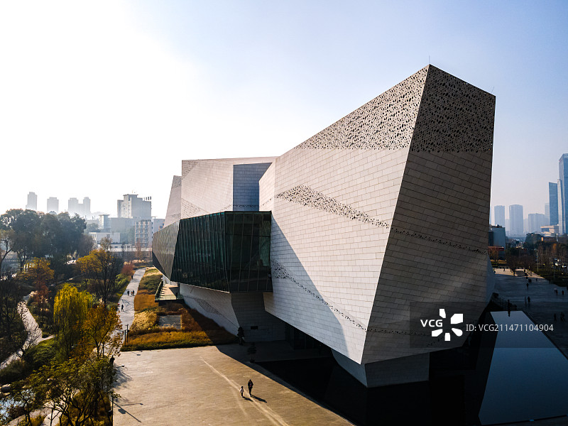航拍成都自然博物馆图片素材