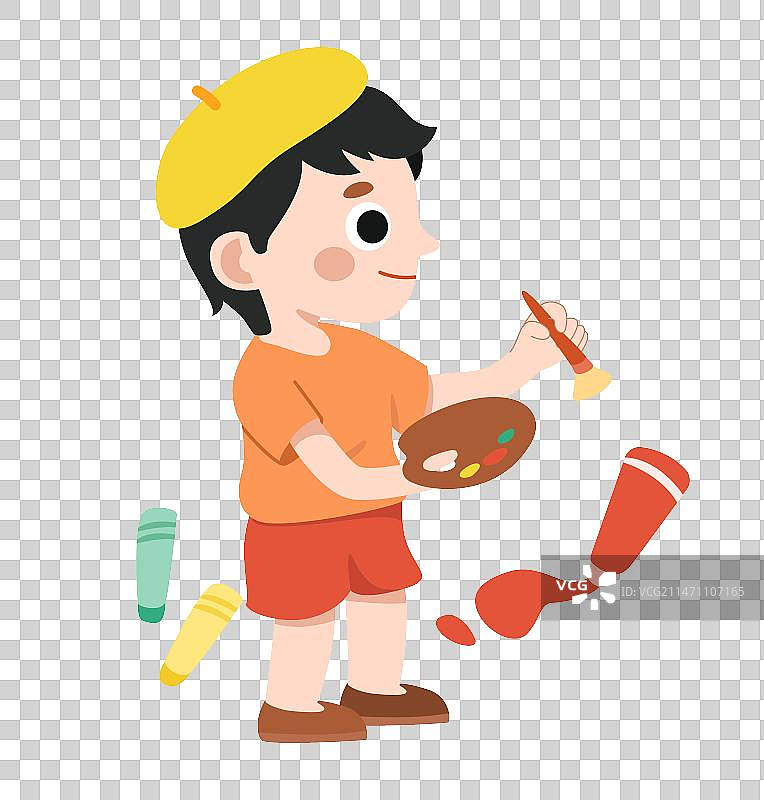 美术课小艺术家图片素材