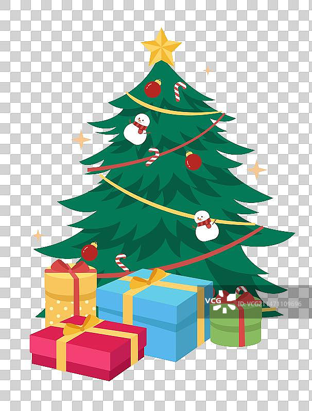 圣诞节圣诞树礼物图片素材