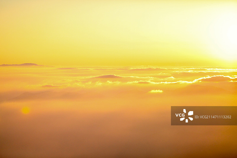 黄山光明顶日出云海图片素材