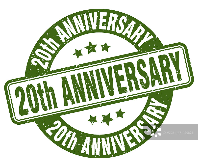 20周年纪念邮票20周年纪念标签图片素材