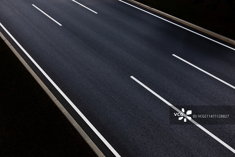 城市市区道路的高视角视图背景素材图片素材