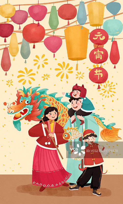新年插画系列图片素材