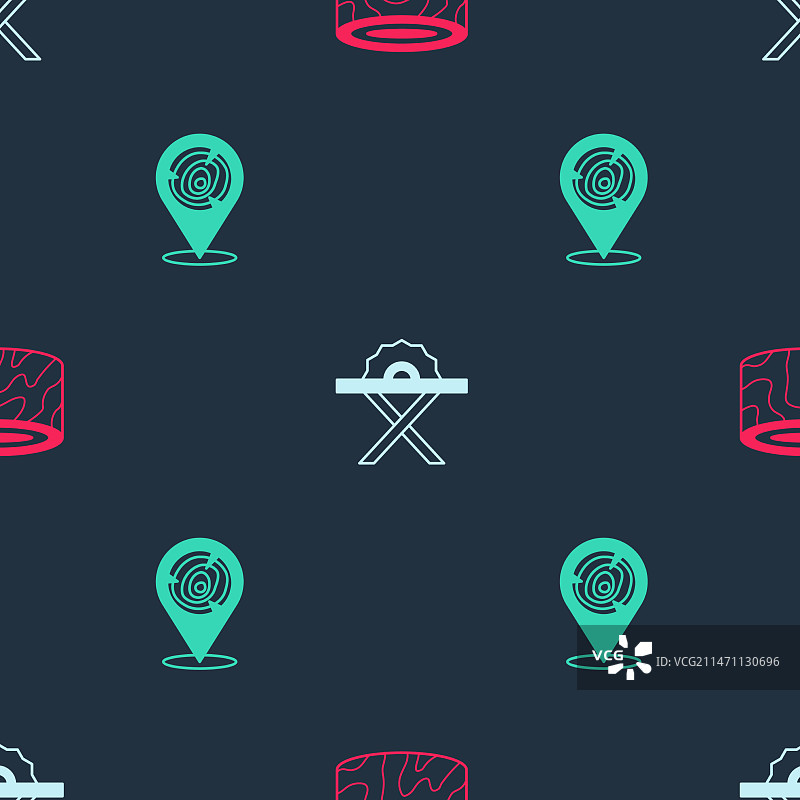 树桩、电锯和木头素材图片素材